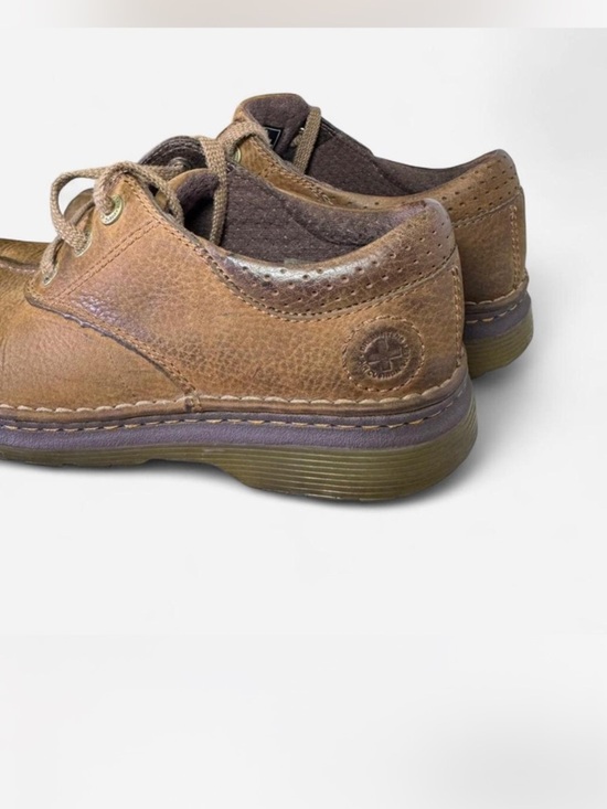 Dr. Martens Nevin Brown Leather Casual Slip Toe Oxford Shoes display picture 2